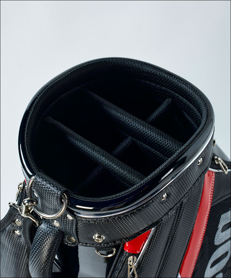 Riviera メッシュゴルフバッグ ブラック Riviera メッシュゴルフバッグ