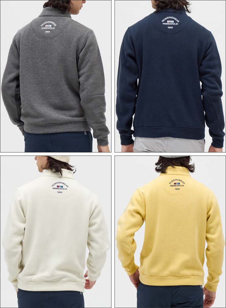 楽天市場】マンシングウェア 吸湿発熱 スタンドカラー ハーフジップ