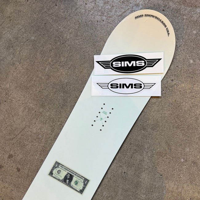 楽天市場】ステッカー SIMS WING LOGO STICKER XL シムス スノーボード
