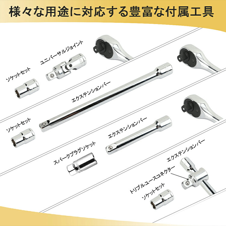 楽天市場】WORKPRO ソケットレンチセット 32点組 差込角12.7mm（1/2
