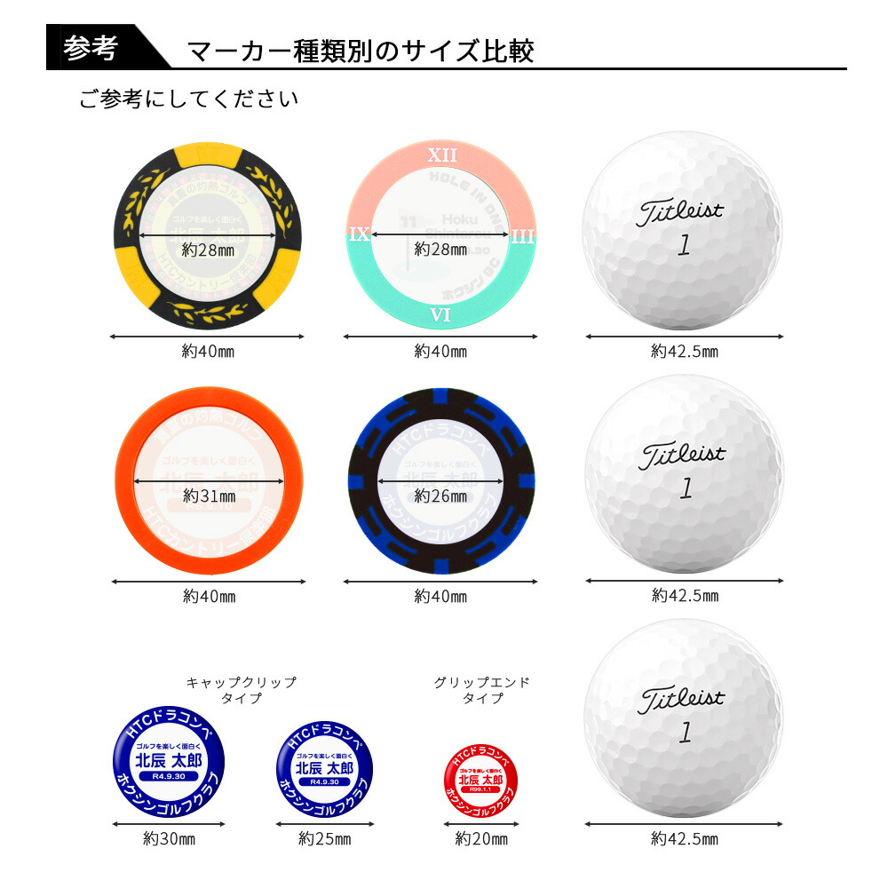 楽天市場】ゴルフマーカー 名入れ カラーマーカーオリジナルマーカー