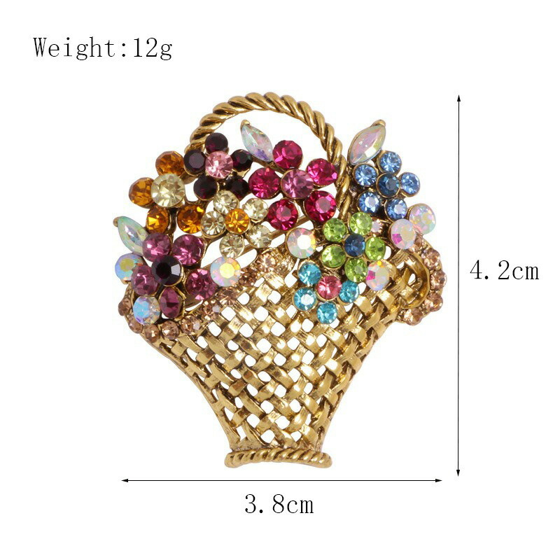 楽天市場】スワロフスキー フラワー バスケット ブローチ タイプ C