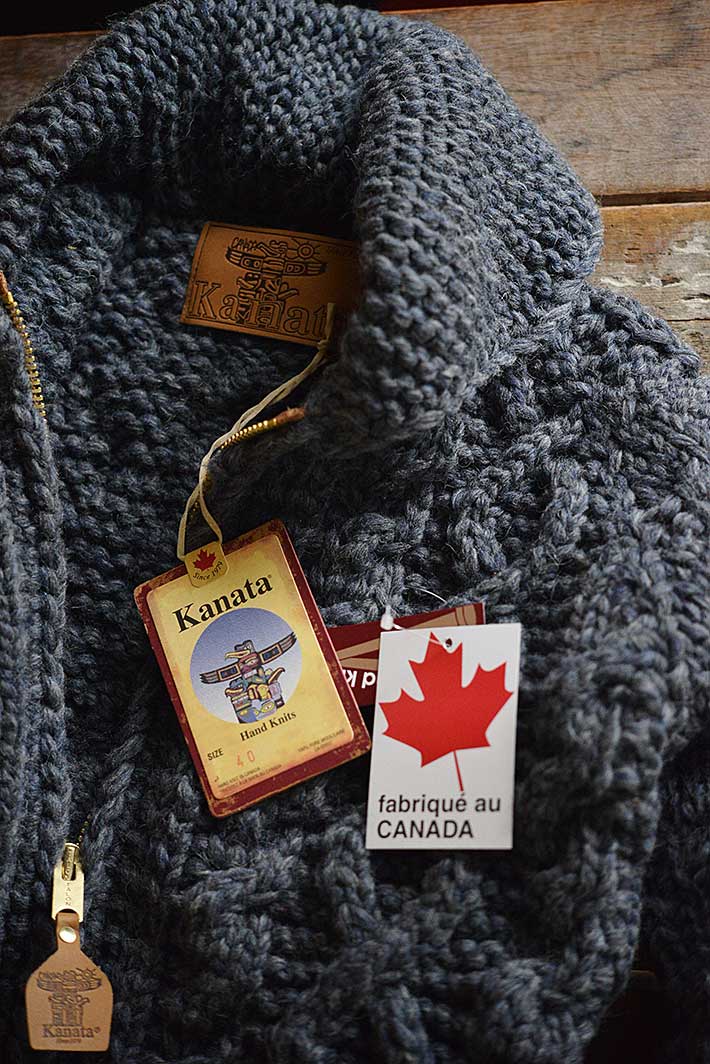 楽天市場】Kanata カナタ カナダ製 手編み カウチンセーター セーター