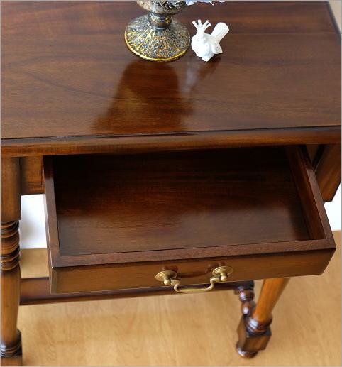 楽天市場】コンソールテーブル マホガニー材 電話台 花台 玄関