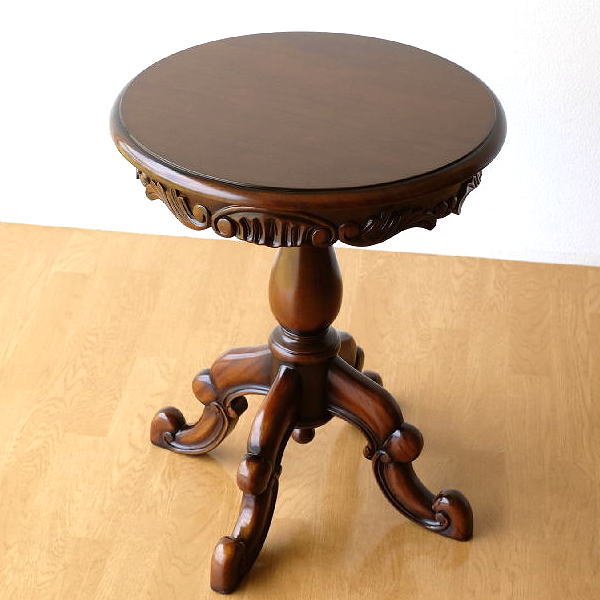 楽天市場】（アウトレット）マホガニー無垢材 サイドテーブル 天然木製