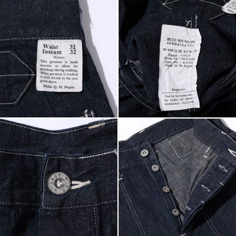 楽天市場】BUZZ RICKSON'S TROUSERS, WORKING, DENIM バズリクソンズ