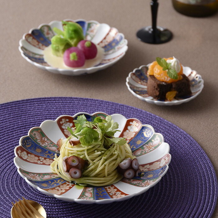 楽天市場】見込菊花紋 5号 皿16cm 林九郎窯 石丸陶芸 ミニョン 波佐見