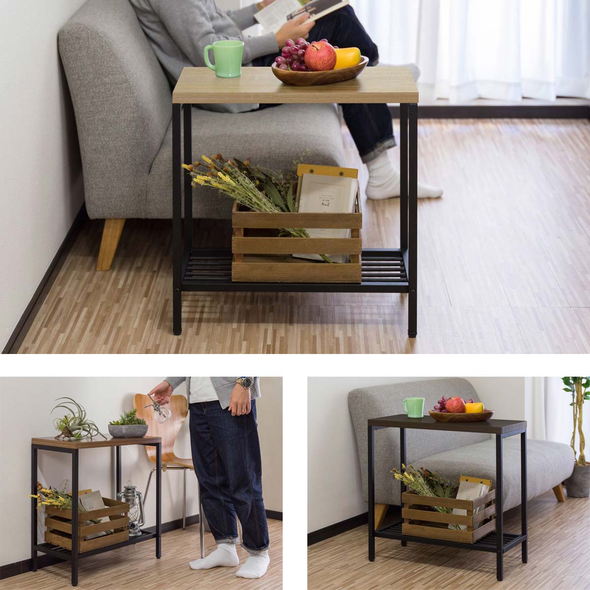 楽天市場】サイドテーブル サイドラック ナイトテーブル ラック