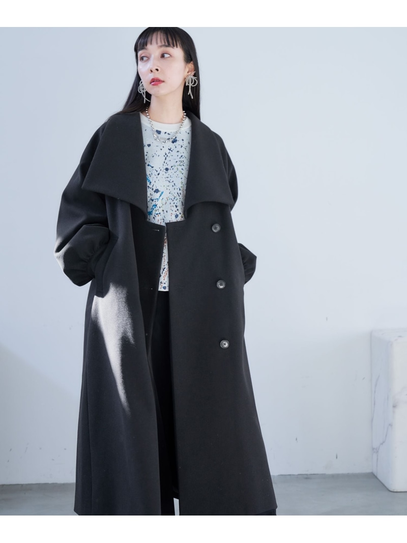 楽天市場】ウーリーテックビッグカラーロングコート HARE ハレ