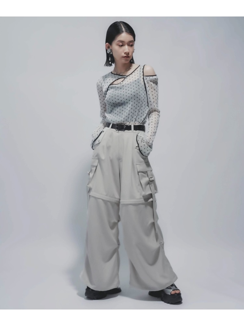 楽天市場】マルチWAYワイドカーゴパンツ HARE ハレ パンツ その他の