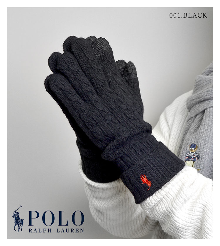 楽天市場】手袋 POLO RALPH LAUREN ポロ ラルフローレン ニット