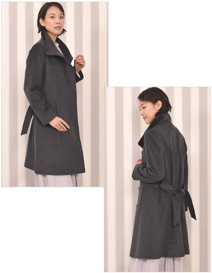 楽天市場】【30％OFFクーポン】スタンド コート カシミヤ コート