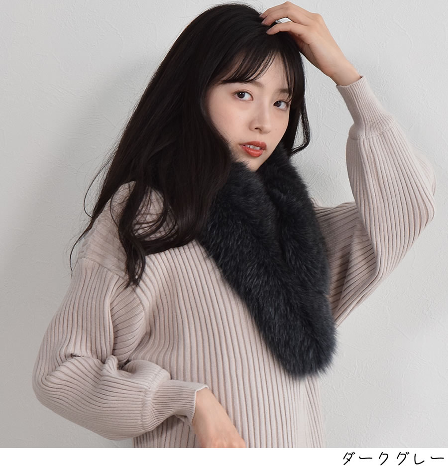 楽天市場】日本製 SAGA フォックス ファー マフラー レディース 毛皮