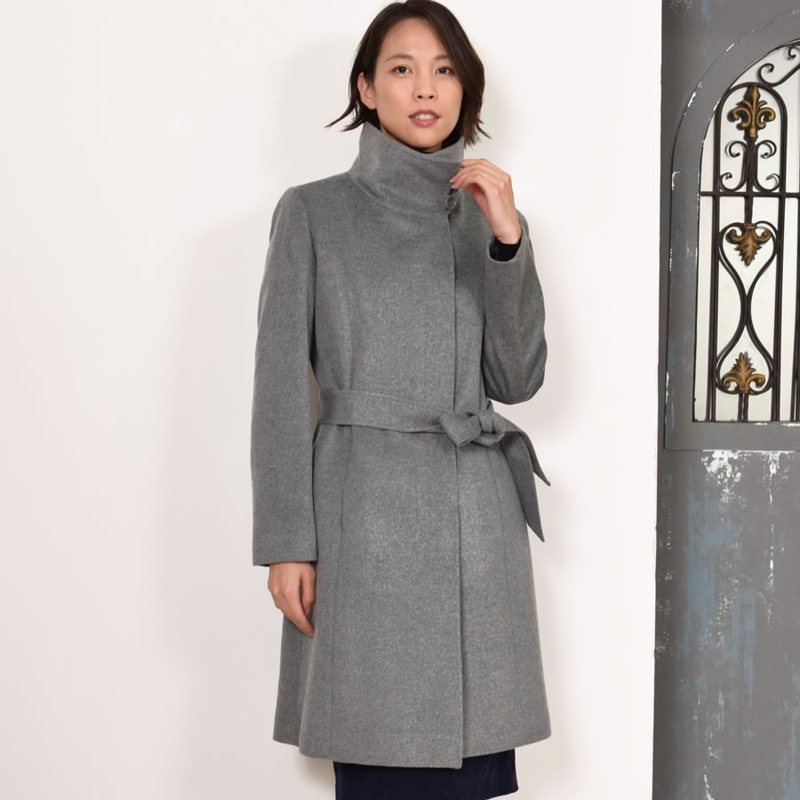 楽天市場】スタンド コート カシミヤ コート カシミヤ00％ カシミア