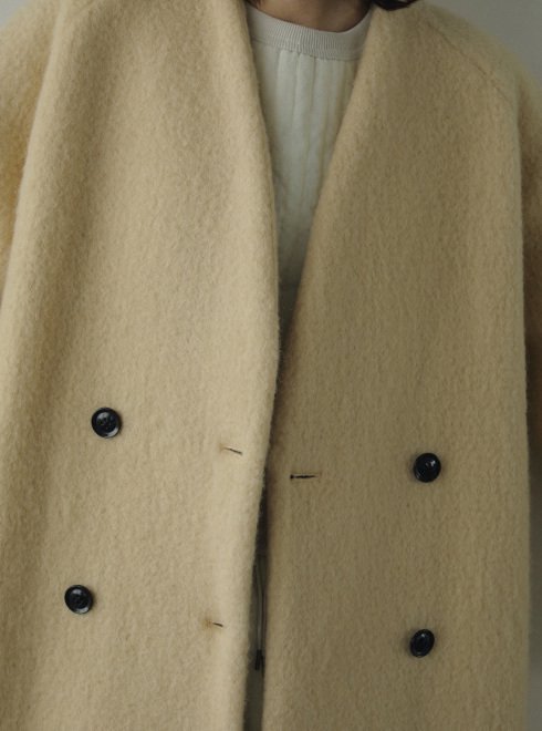 楽天市場】【即日出荷】anuke アンヌーク Collarless Shaggy Coat 24