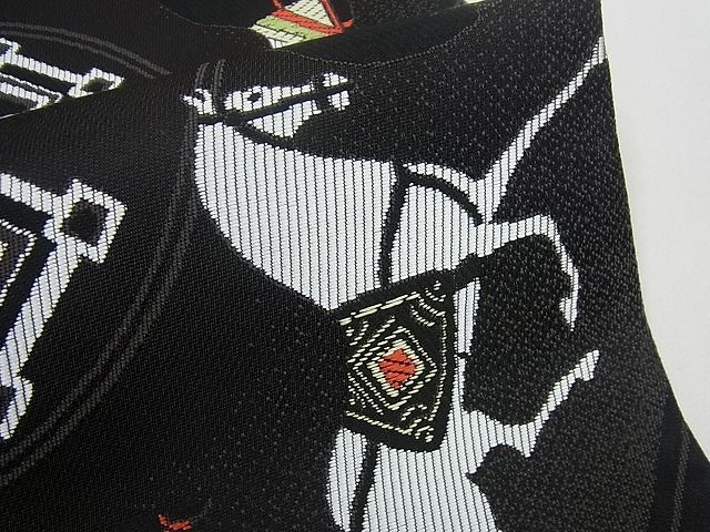 楽天市場】平和屋1□極上 西陣 大光織物謹製 六通柄袋帯 馬 黒地 逸品