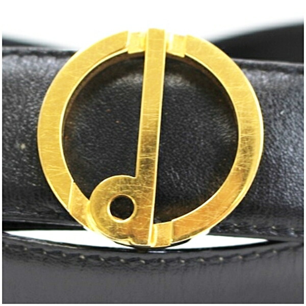 楽天市場】ダンヒル レザーベルト ゴールド金具 ブラック 全長125