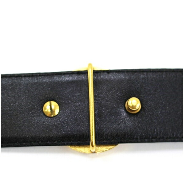 楽天市場】ダンヒル レザーベルト ゴールド金具 ブラック 全長125