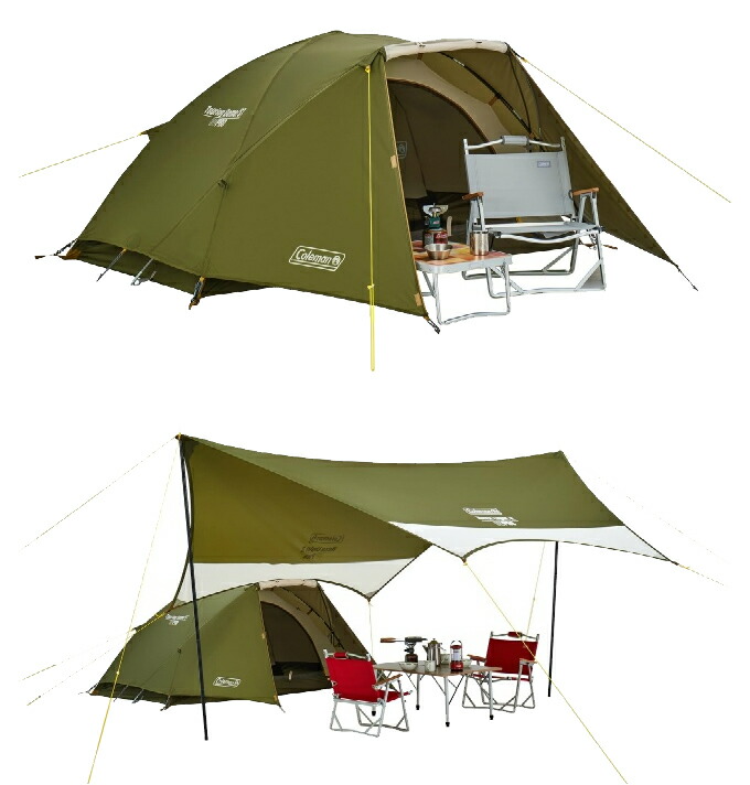 楽天市場】コールマン テント グランドシート 2点セット ツーリング