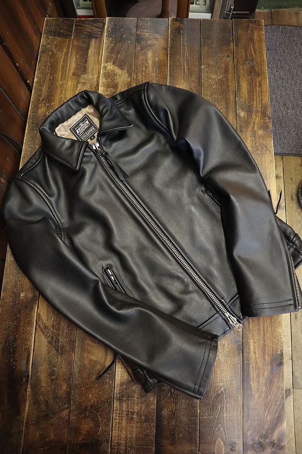 楽天市場】【KADOYA TCR-2】レザージャケット 襟付きシングル