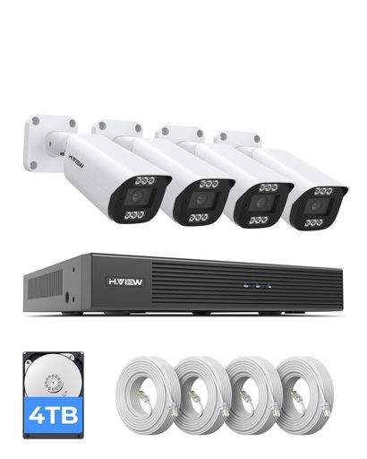 楽天市場】h.view 800万画素 防犯カメラ 4台セットの通販