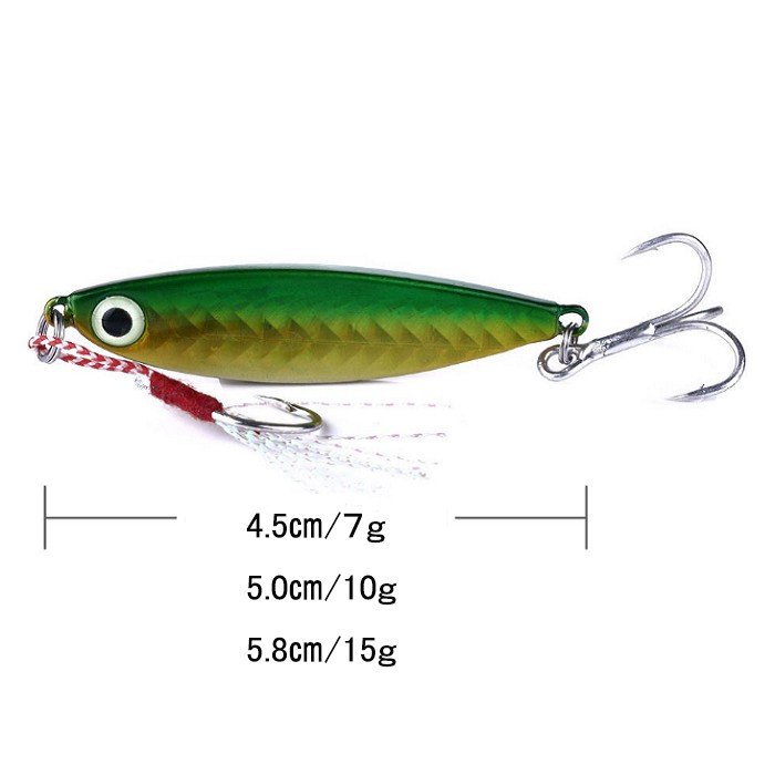 楽天市場】メタルジグ 7g 10g 15g 20g 6個セット 6色 アシスト