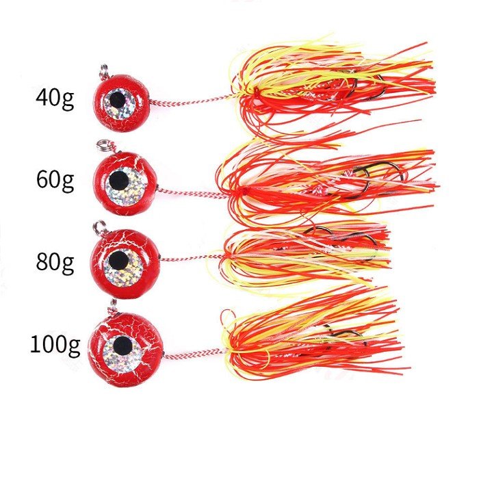 楽天市場】鯛ラバ 仕掛け 4色セット 20g 40g 60g 80g タイラバ