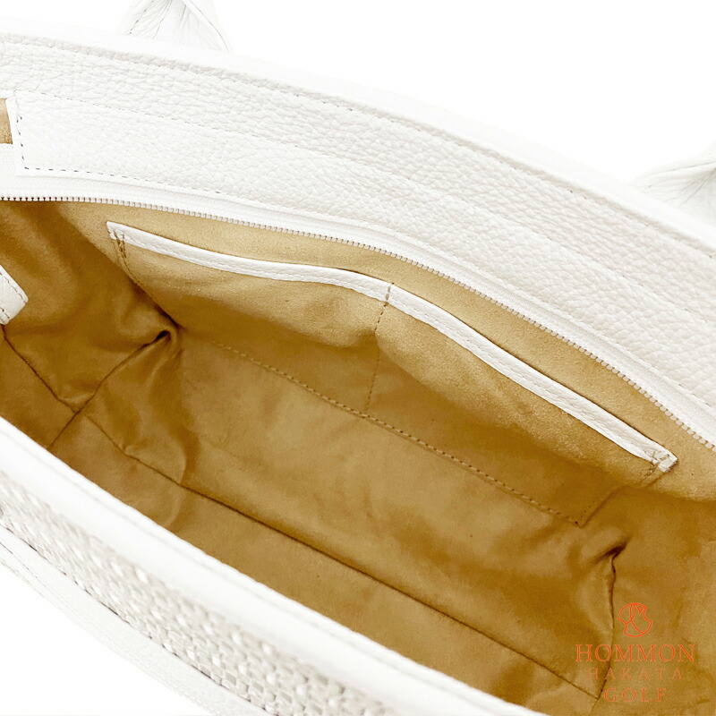 ゴルフ カートバッグ ラウンド 博多織×牛革 HOMMON HAKATA GOLF 本革