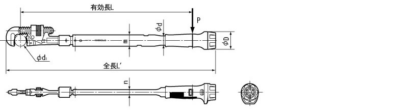 楽天市場】東日＞直送品 PHL140N パイプレンチヘッド付プリセット形 ト