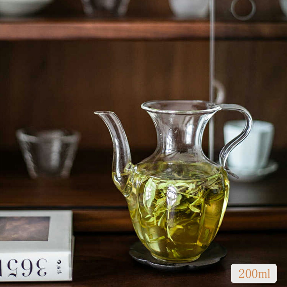 楽天市場】IwaiLoft 手作り ガラスピッチャー 200ml 耐熱ガラス 片口