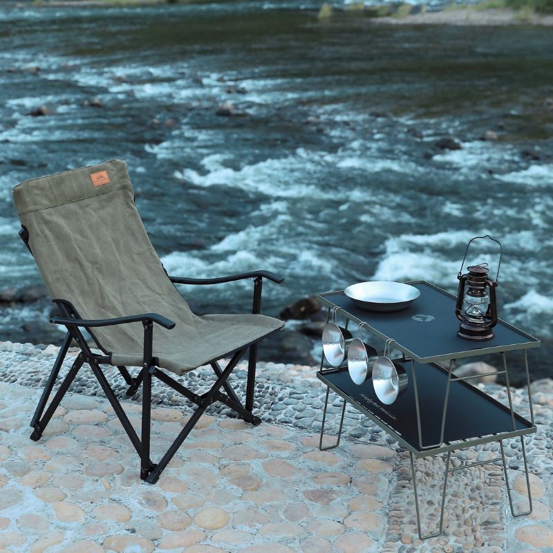 楽天市場】【マラソン限定☆P5倍】キャンピングムーン 焚き火チェア