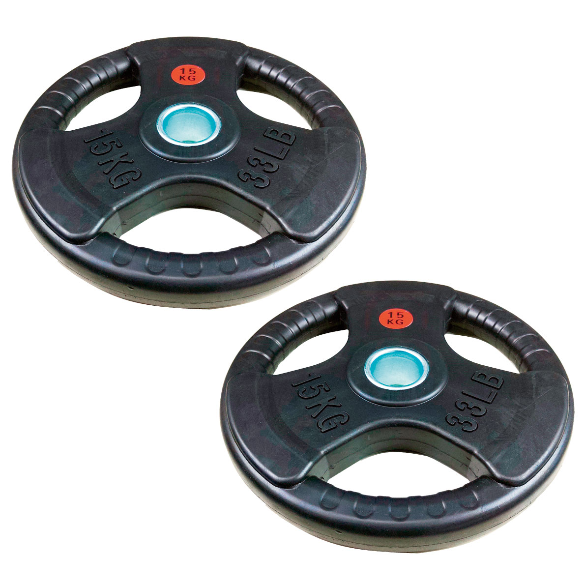 楽天市場】【業務用】オリンピックプレート 15kg 2枚組 径50mm ラバー