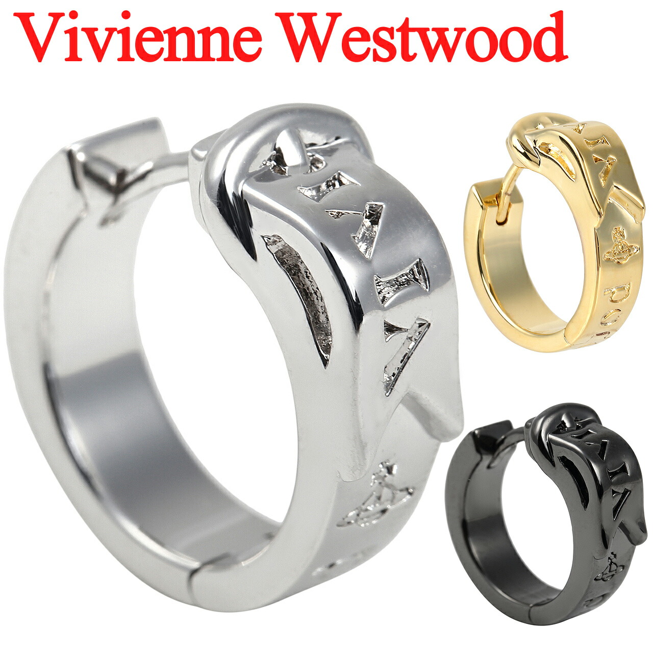 026080 vivienne westwood プレート ピアス 片耳 Vivienne Westwood