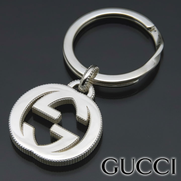 楽天市場】グッチ キーリング GUCCI キーホルダー インターロッキングG
