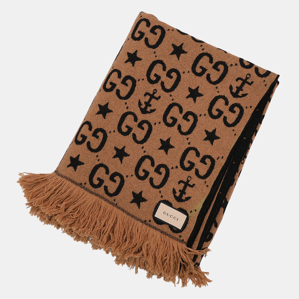 ☆GUCCI☆ GG柄 カシミア ブランケット 膝掛け ☆GUCCI☆ GG柄