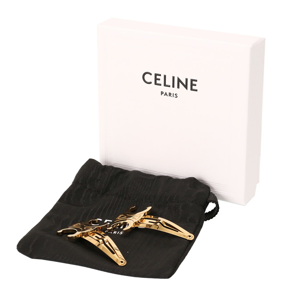 CELINE トリオンフヘアクリップ 収納ケース付き CELINE ヘアクリップ