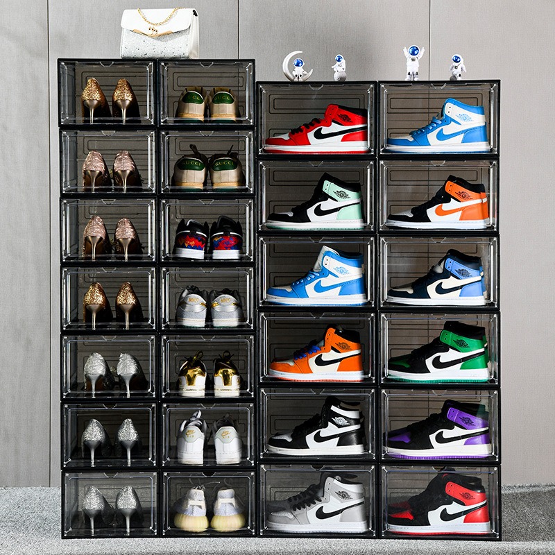 楽天市場】【6個セット】横型 シューズボックス クリア スニーカー