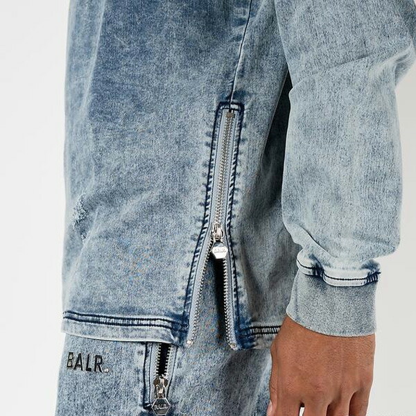 楽天市場】☆ボーラー 日本限定 BALR. スウェット パーカー デニム生地