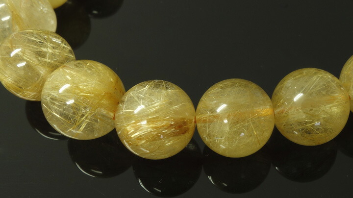 楽天市場】《鑑別書付き/高品質》ルチルクォーツ ブレスレット 11.0mm