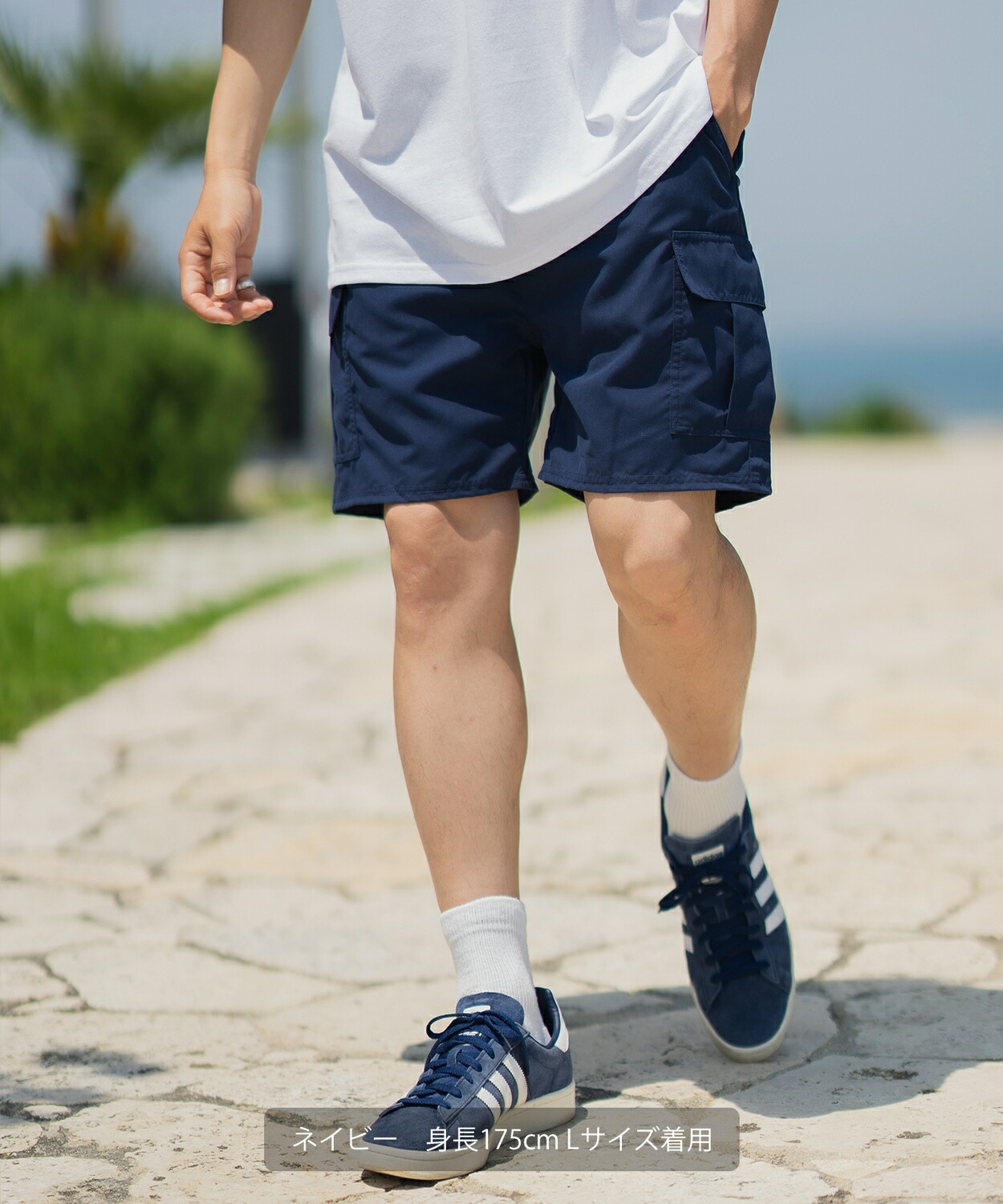 楽天市場】ショートパンツ メンズ レディース ポリタフタ カーゴパンツ