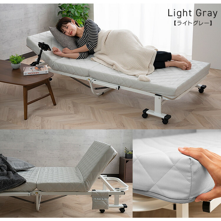 楽天市場】折りたたみベッド セミシングル ベッド マットレス