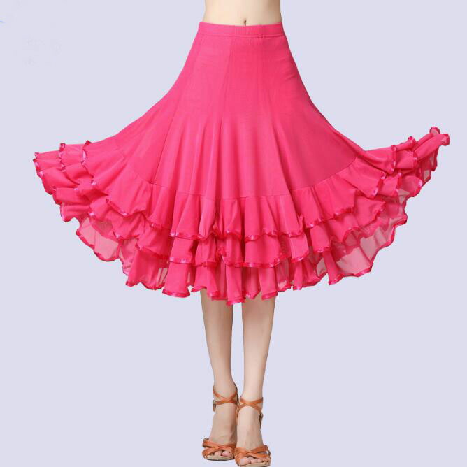 楽天市場】社交ダンス スカート ミモレ丈 ミドル丈 広がる フレア