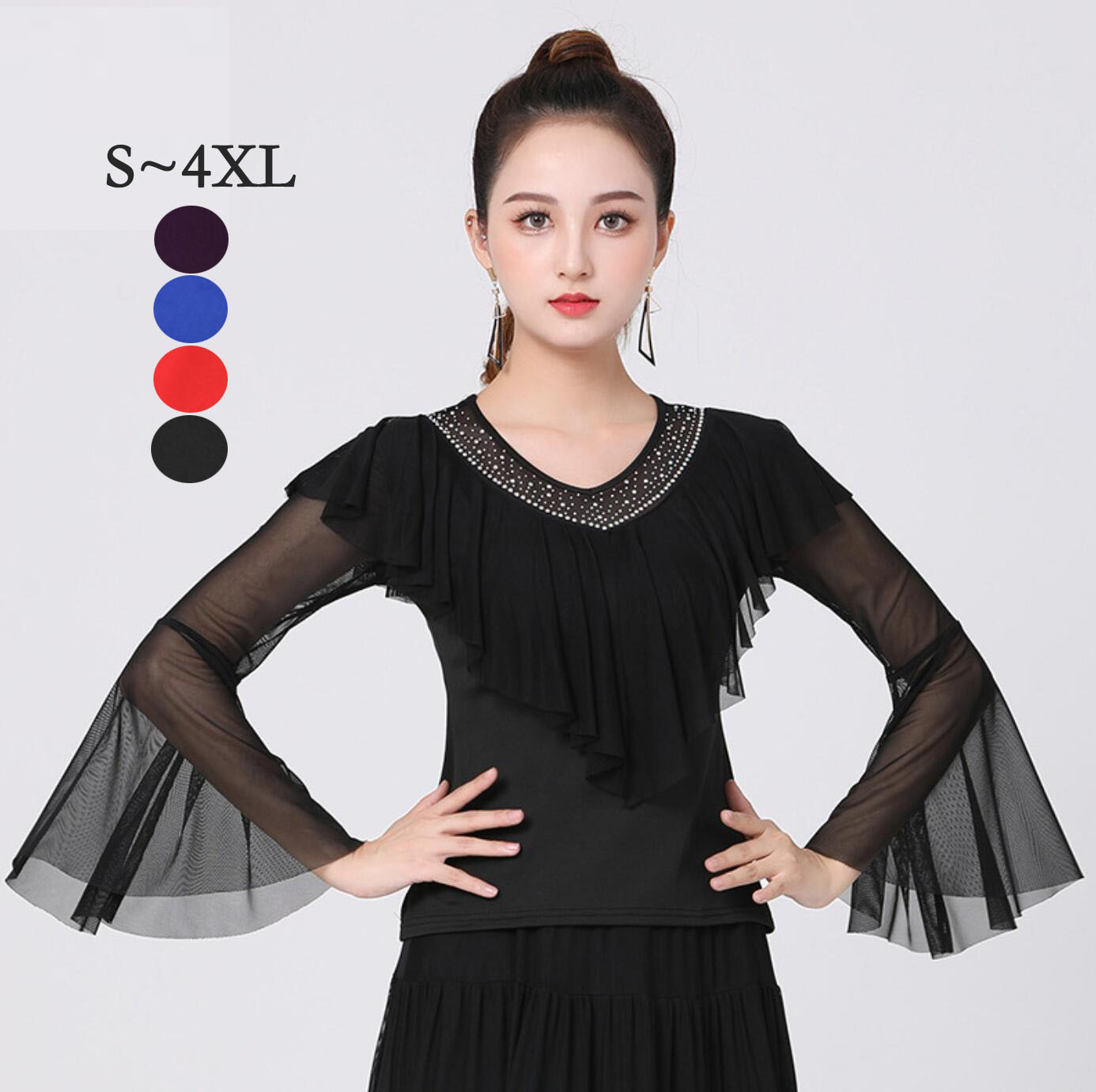 楽天市場】ダンス トップス レディース ラテンダンス モダン 社交