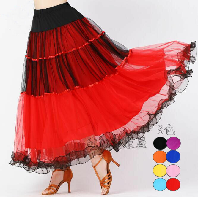 楽天市場】モダンドレス フラメンコ スカートラテンダンス 社交ダンス