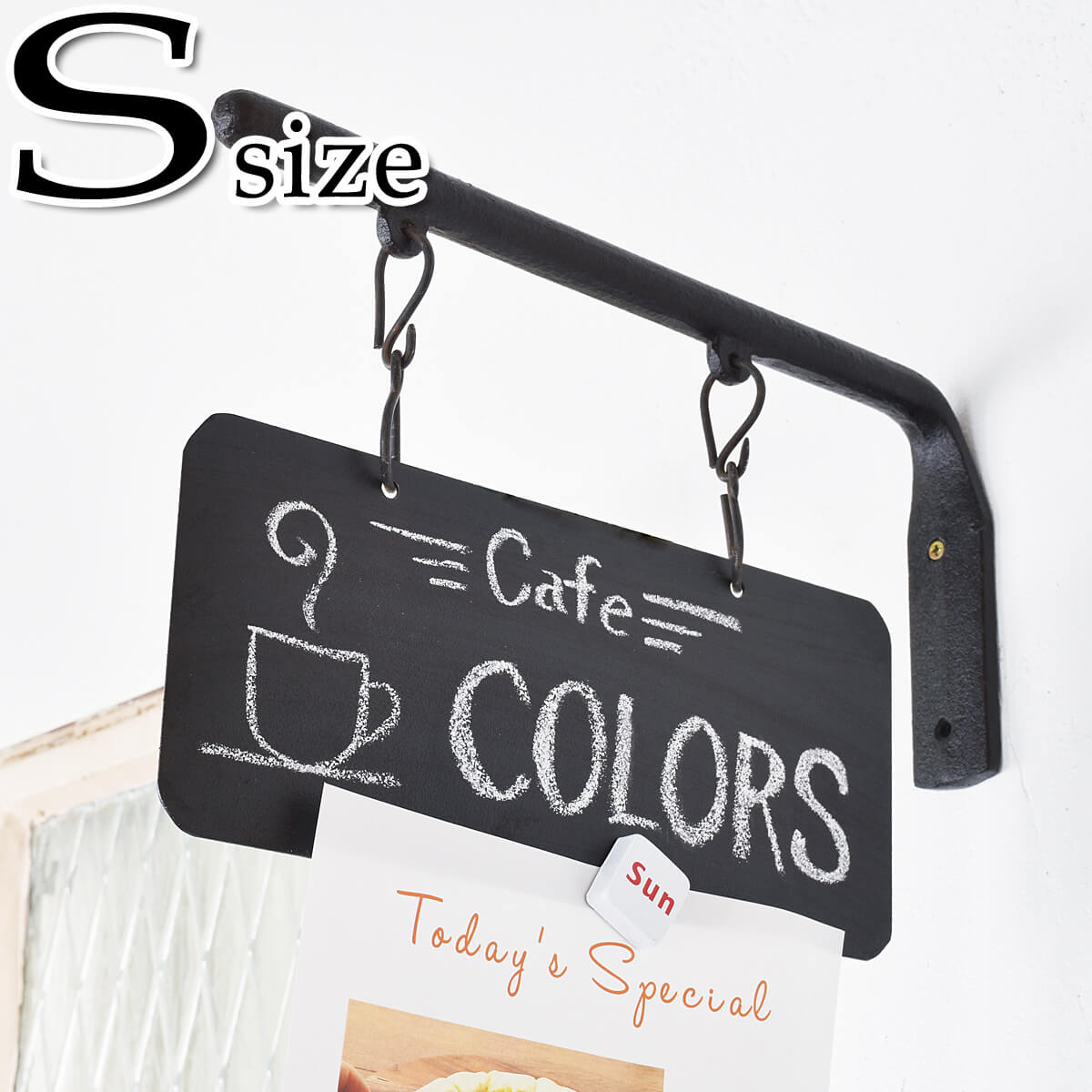 楽天市場】【カフェボード 看板 黒板 ハンギング 壁付 インテリア