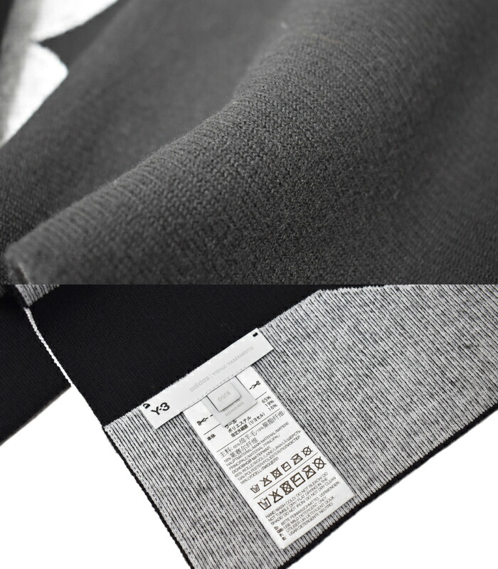 楽天市場】Y-3 ワイスリー マフラー スカーフ BLACK/ブラック Y-3