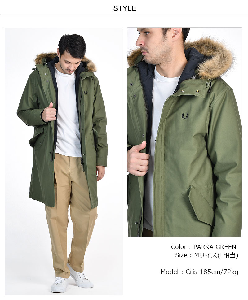楽天市場】[期間SALE] FRED PERRY/フレッドペリー ZIP-IN LINER PARKA