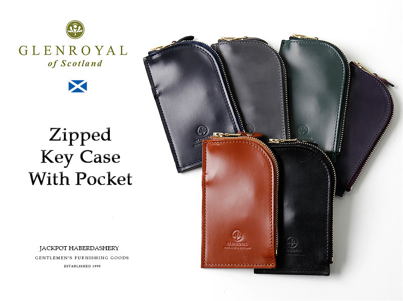 楽天市場】Glenroyal/グレンロイヤル ZIPPED KEY CASE WITH POKETT 03