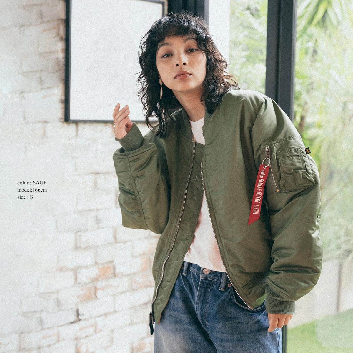 ALPHA INDUSTRIES フライトジャケット USA製 希少 カーキー 希少 USA製