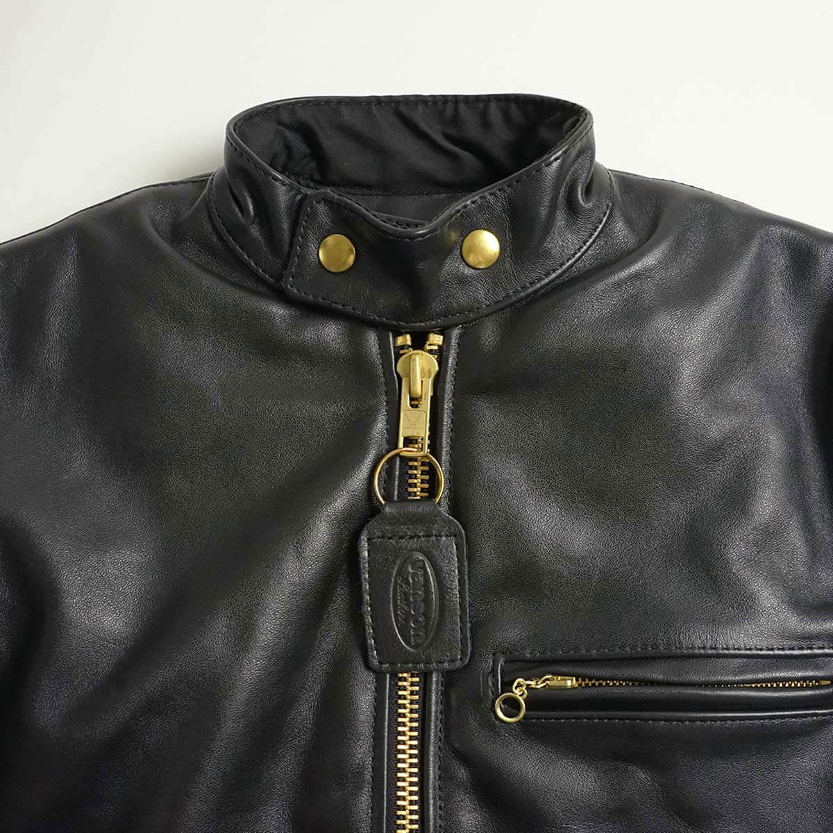 楽天市場】バンソン VANSON MODEL B シングル ライダース ブラック